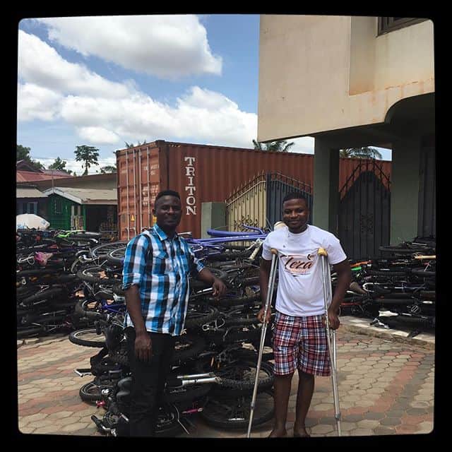 Great to meet @abdallah_ibn from the Village Bicycle Project and we can’t wait to work with you over this next year!! #villagepartnerships #cycle2success
